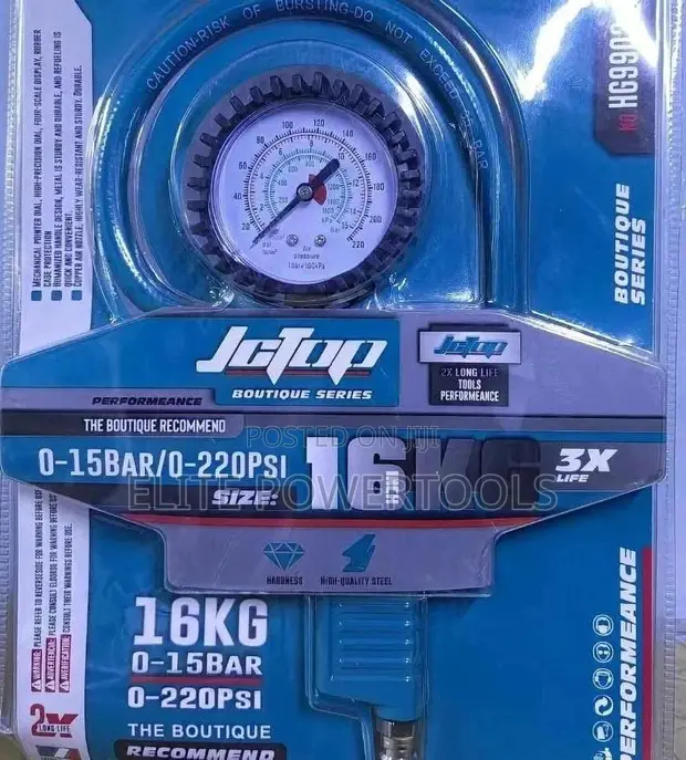 Jctop Tyre Pressure Gun (0-220 PSI) - 1