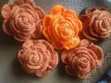 Handmade Crochet Hair Ties - Multi-Color Floral - 1