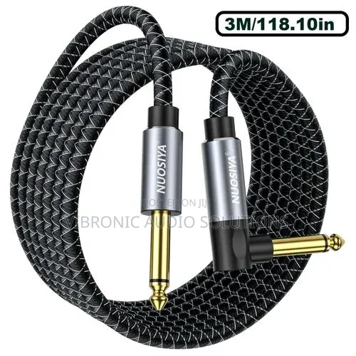 EBXYA 3ft Braided Guitar Cable Zero Noise - 1