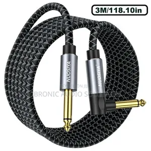 EBXYA 3ft Braided Guitar Cable Zero Noise