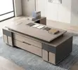 2.4M Executive Office Desk - Brown - 5