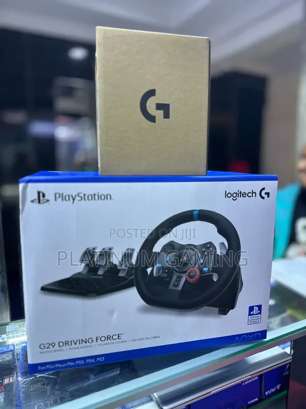Logitech G29 Racing Wheel with Shifter and Pedals - 1