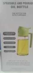 2-in-1 Oil Bottle: Sprayable & Pourable - 1