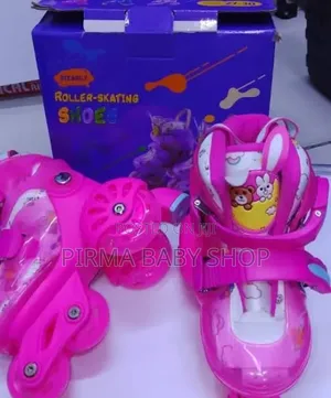 Adjustable Kids' Roller Skates - Pink