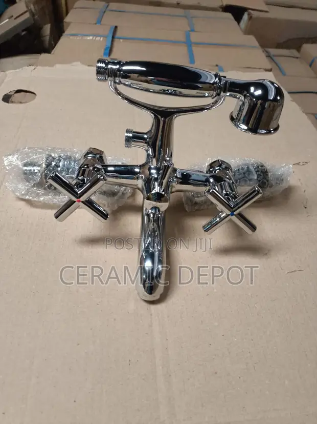 Euro Deluxe Bath Mixer Cross Head Tap - CV4009C - 1