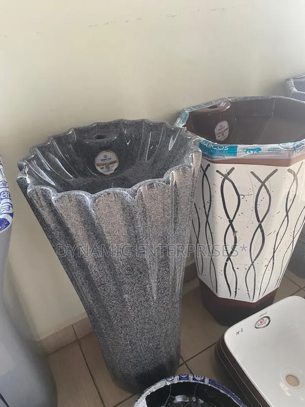 Brand New Floor-Standing Pedestal Wash Basin - 1