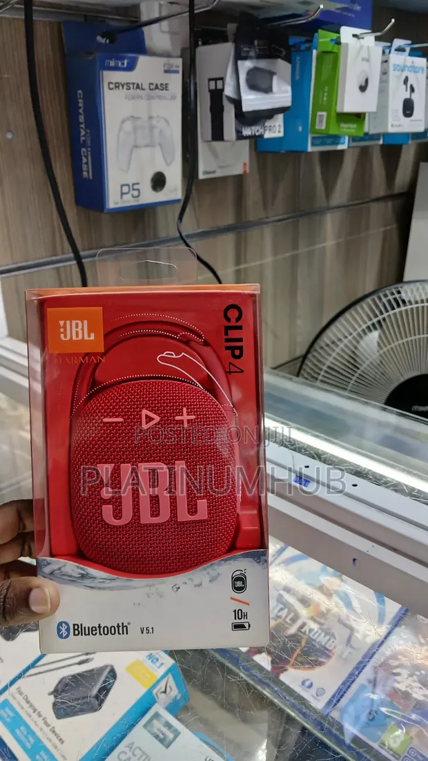 JBL Clip 4 Bluetooth Speaker - Red - 1