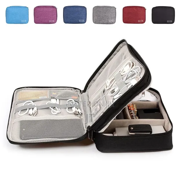 Double-Sided Multipurpose Cable Organizer Bag - 1