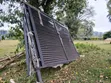 Modern Black Steel Louver Gate - 12ft - Brand New - 1