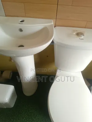 Ceramic Sink and Toilet