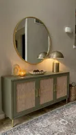 3-Door Modern Rattan Sideboard Cabinet - Pay on Delivery - 1