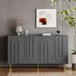 Minimal 4-Door Buffet Cupboard - Order & Pay on Delivery - 3