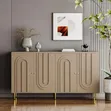 Minimal 4-Door Buffet Cupboard - Order & Pay on Delivery - 4