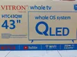 Vitron 43" QLED Whale Digital Smart TV - New Model - 2