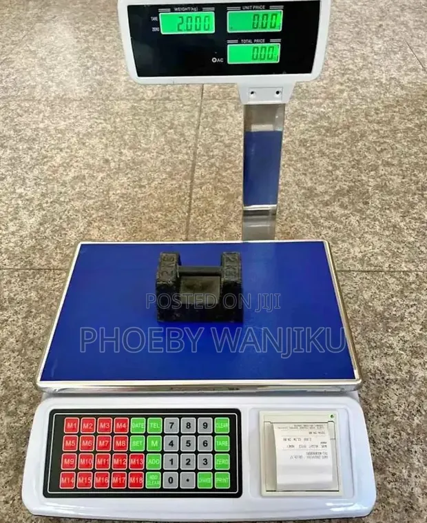 Electric Weighing Scale with Receipt Printer - 1