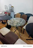 Round Top Glass Table - Brand New - 1