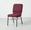 Heavy Duty Fabric Church Chair - Red - 5