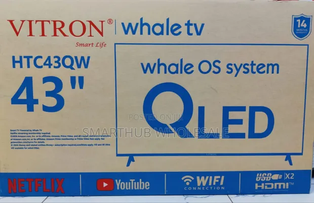 Vitron 43" Smart Whale QLED TV - 1