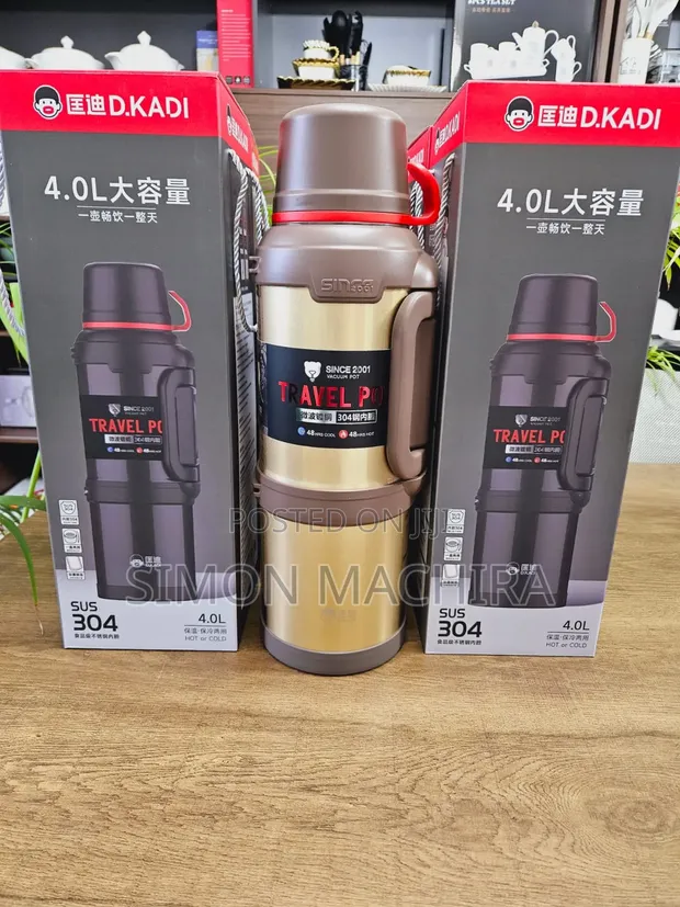 4L KD Carpto Stainless Steel Vacuum Flask - 1