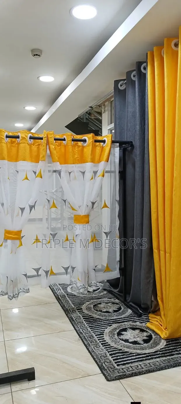 Kitchen Curtain Sheers Set - Brand New - 1