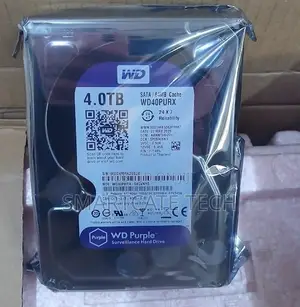 4TB Western Digital Purple Surveillance HDD for CCTV
