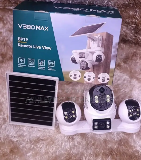 4-Lens Rotating QUAD PTZ Camera (4G SIM) - 1