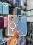 Frosted Translucent Case with Magnetic Rings for iPhone 16 Pro - 2