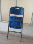Elpremium Premium Blue Folding Chair - 4