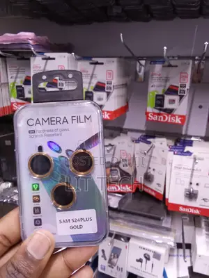 Samsung S24 Plus 9H Tempered Glass Camera Lens Protector - Gold