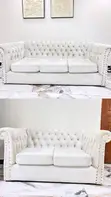 Elegant 5-Seater Off-White Sofa Set - 1