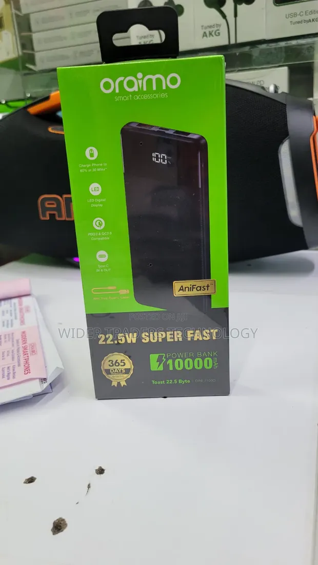 Oraimo Toast 22.5W 10000mAh Power Bank (OPB-7100Q) - 1