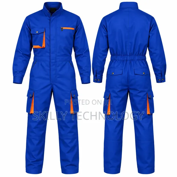 Royal Blue Cargo Overall - Brand New - 1