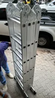 7.7m Aluminum Multi-Purpose Folding Ladder (150kg Max) - 1