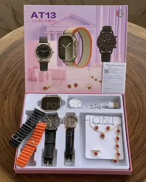 Ladies Multi-Strap Smartwatch & Luxury Jewellery Gift Set