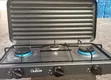 Olelon 3 Burner Gas Stove Cooker with Cover Lid - 1