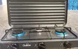 Olelon 3 Burner Gas Stove Cooker with Cover Lid - 2