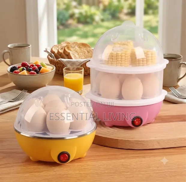 Electric 2-Tier Egg Boiler & Food Steamer - 1