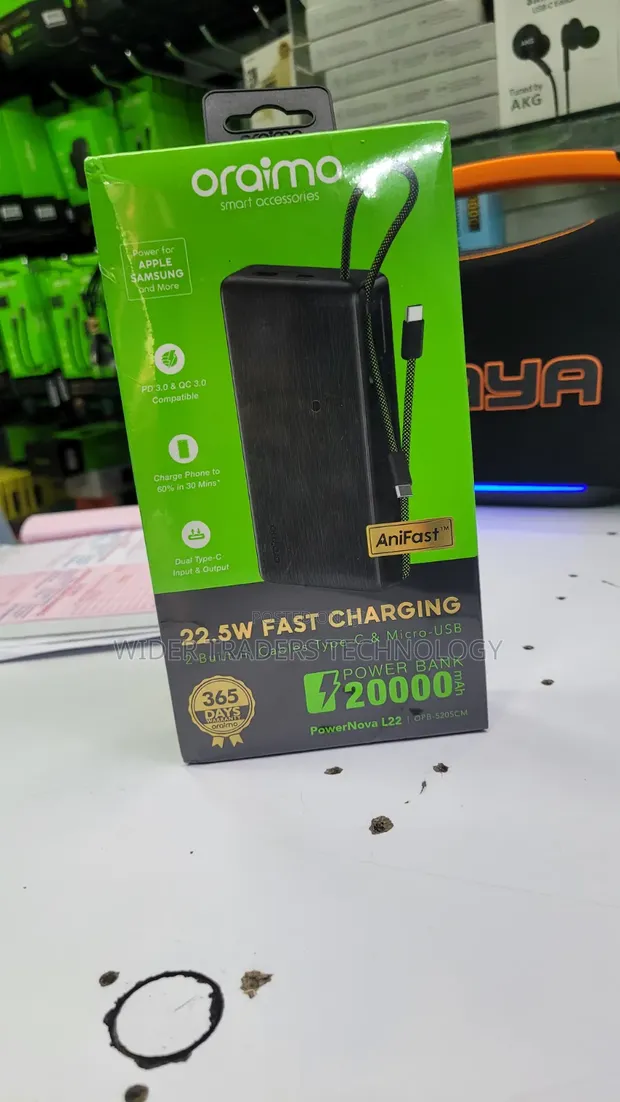 Oraimo PowerNova L22 20000mAh 22.5W Fast Charging Power Bank - 1