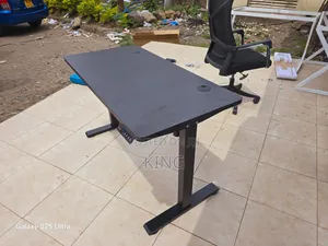 Boss Office Products Electric Executive Desk - Adjustable Height