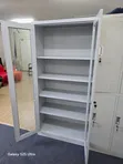 Boss Office Products 2-Door Glass Filing Cabinet - 2