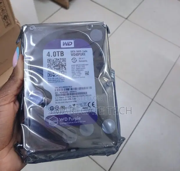 WD Purple 4TB HDD ya CCTV kwa NVR/DVR - 1