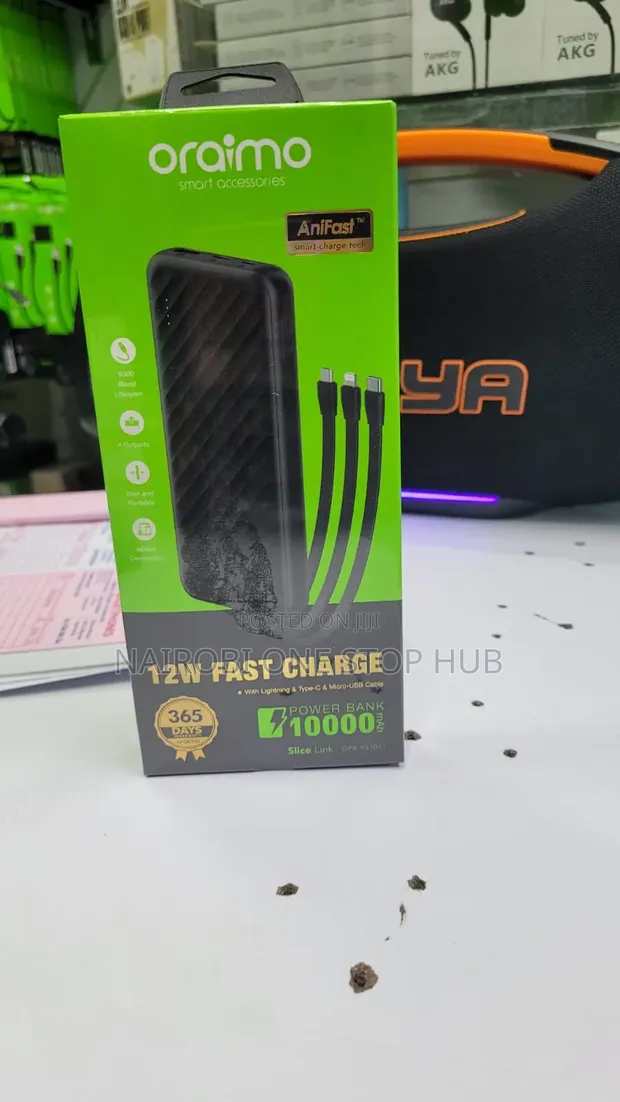 Oraimo Slice Link 10000mAh 12W Fast Charge Power Bank - 1