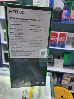New Infinix Hot 60i 256GB Black