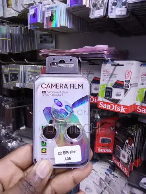 Samsung A05 Camera Lens Protector - Silver Metallic Ring
