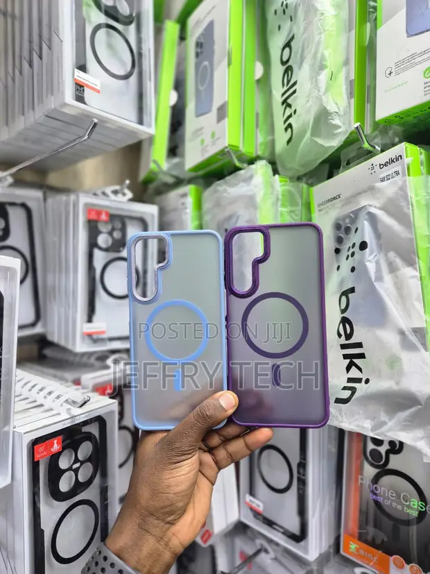 2x Frosted MagSafe Compatible Cases for Samsung Galaxy S24 - 1
