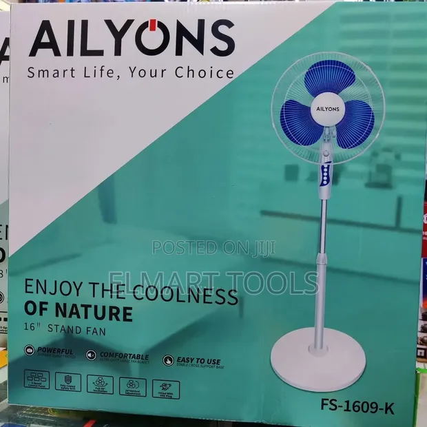 Ailyons 16" Stand Fan (Model FS-1609-K) - 1