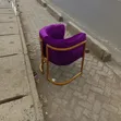 Manicure or Styling Chair - Purple Seat - 1