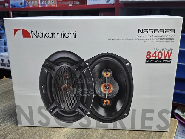 Nakamichi 840W 6x9 4-Way Coaxial Speakers - 1