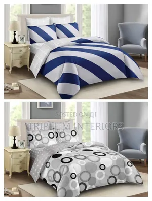 Premium 5x6 Cotton Binded Duvet Set - 2 Pillowcases, 1 Bedsheet