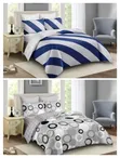 Premium 5x6 Cotton Binded Duvet Set - 2 Pillowcases, 1 Bedsheet - 1